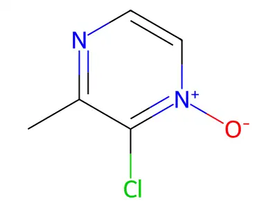 Pyrazine, 2-chloro-3-methyl-, 1-oxide structure