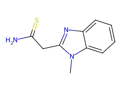 2-(1-methyl-1H-benzimidazol-2-yl)ethanethioamide structure