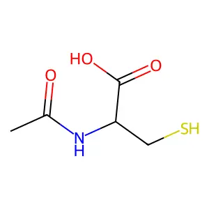 乙醯半胱氨酸 structure
