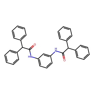 N-[3-[(2,2-diphenylacetyl)amino]phenyl]-2,2-diphenylacetamide structure