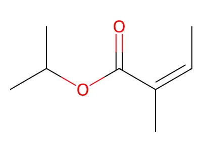 Propan-2-yl 2-methylbut-2-enoate structure