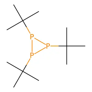 Triphosphirane, tris(1,1-dimethylethyl)- structure
