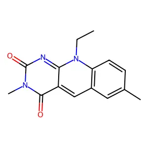 10-Ethyl-3,7-dimethylpyrimido[4,5-b]quinoline-2,4(3H,10H)-dione structure