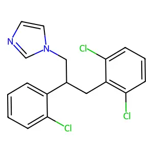 1-(2-(2-Chlorophenyl)-3-(2,6-dichlorophenyl)propyl)-1H-imidazole structure