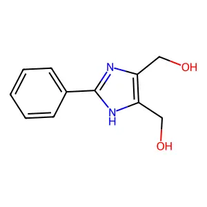 1H-Imidazole-4,5-dimethanol, 2-phenyl- structure