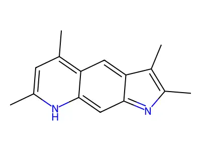 2,3,5,7-tetramethyl-1H-pyrrolo[3,2-g]quinoline structure