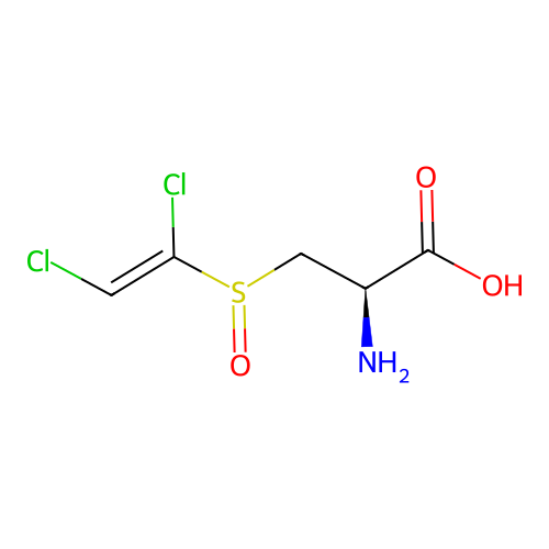Alanine, 3-((1,2-dichlorovinyl)sulfinyl)-, L- structure
