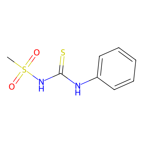 Urea, 1-(methylsulfonyl)-3-phenyl-2-thio- structure