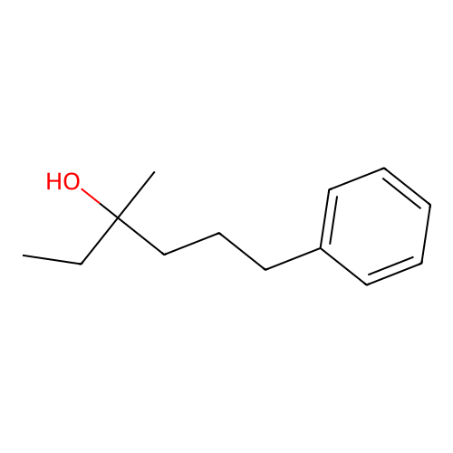 3-Methyl-6-phenylhexan-3-ol structure