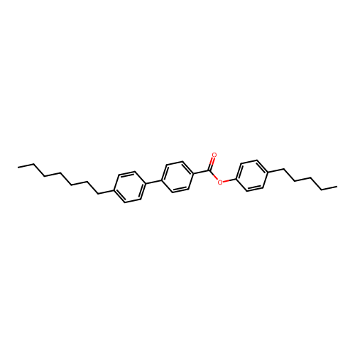 4-Pentylphenyl 4'-heptyl(1,1'-biphenyl)-4-carboxylate structure