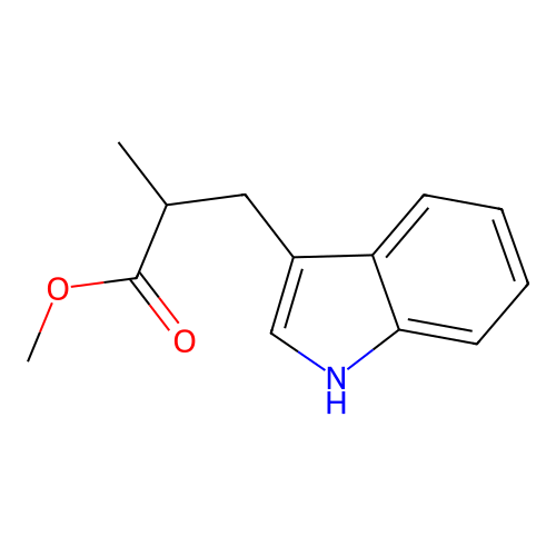 methyl 3-(1H-indol-3-yl)-2-methylpropanoate structure