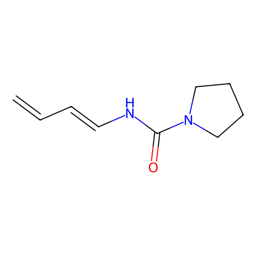 N-[(1E)-buta-1,3-dienyl]pyrrolidine-1-carboxamide structure