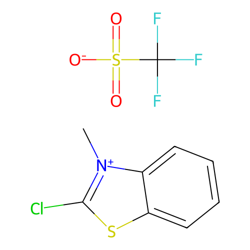 2-Chloro-3-methylbenzothiazolium trifluoromethanesulphonate structure