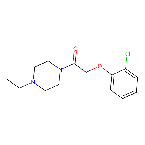 2-(2-Chlorophenoxy)-1-(4-ethylpiperazin-1-yl)ethanone structure