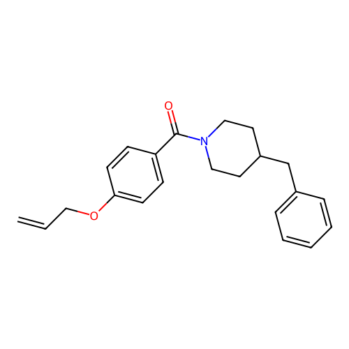 (4-Benzylpiperidin-1-yl)[4-(prop-2-en-1-yloxy)phenyl]methanone structure