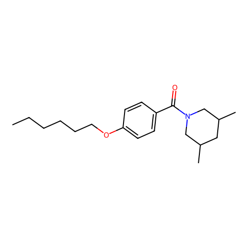 (3,5-Dimethylpiperidin-1-yl)[4-(hexyloxy)phenyl]methanone structure