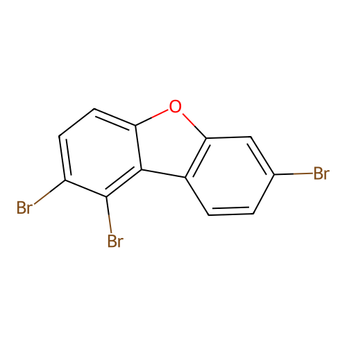 1,2,7-Tribromo-dibenzofuran structure