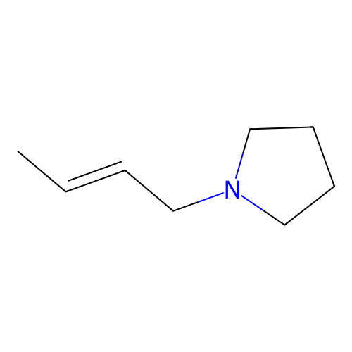 1-But-2-enylpyrrolidine structure