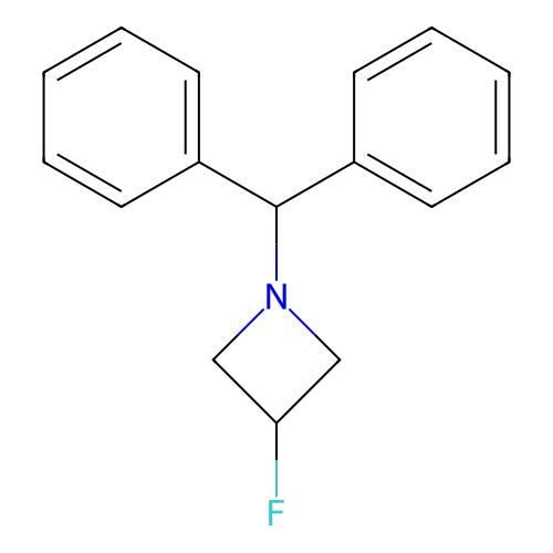1-Benzhydryl-3-fluoroazetidine structure
