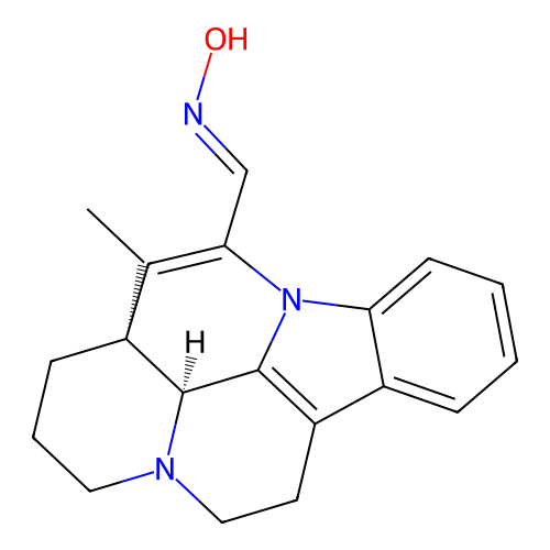 Apovincaldehyde oxime structure
