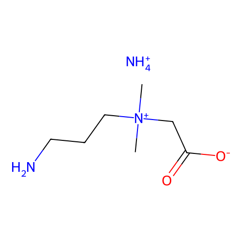 Azanium 2-[3-aminopropyl(dimethyl)azaniumyl]acetate structure