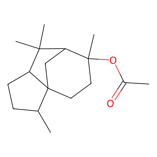 Cedran-8-yl acetate structure