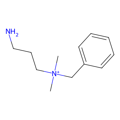 3-Amino-N-benzyl-N,N-dimethylpropan-1-aminium structure