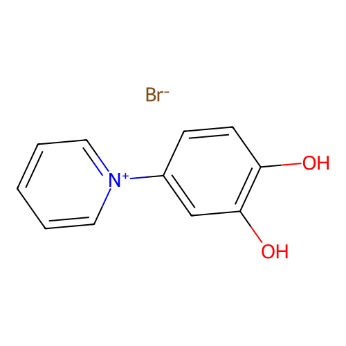 1,2-Dihydroxyphenyl-4-pyridinium bromide structure
