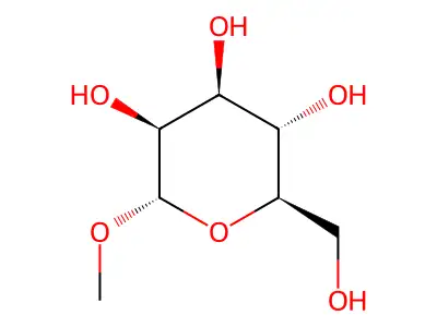 甲基-α-D-吡喃甘露糖苷 structure