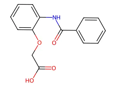 2-(2-(Benzoylamino)phenoxy)acetic acid structure