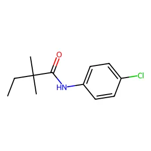 N-(4-chlorophenyl)-2,2-dimethylbutanamide structure