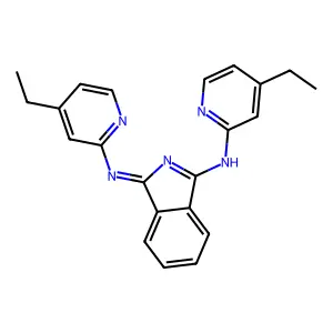 (1Z)-N-(4-Ethylpyridin-2-yl)-1-[(4-ethylpyridin-2-yl)imino]-1H-isoindol-3-amine structure