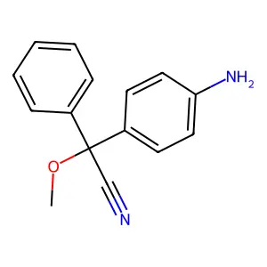 (4-Aminophenyl)(methoxy)phenylacetonitrile structure