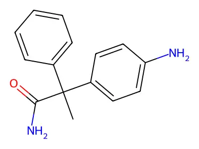 2-(4-Aminophenyl)-2-phenylpropanimidic acid structure