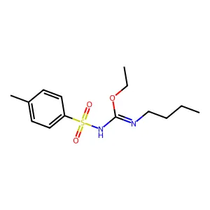 3-Butyl-2-ethyl-1-(4-tolylsulfonyl)pseudourea structure