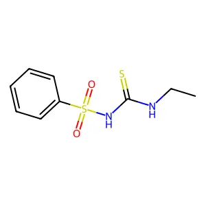 N-(ethylcarbamothioyl)benzenesulfonamide structure