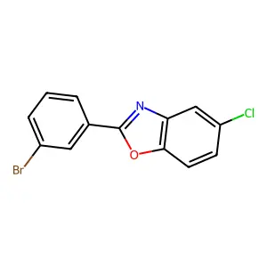 2-(3-Bromophenyl)-5-chloro-1,3-benzoxazole structure