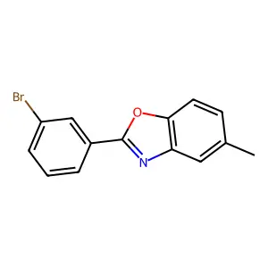 2-(3-Bromophenyl)-5-methyl-1,3-benzoxazole structure