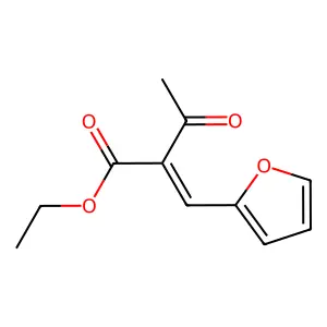 Ethyl (Z)-2-(furan-2-ylmethylene)-3-oxobutanoate structure
