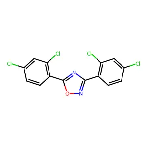 3,5-Bis(2,4-dichlorophenyl)-1,2,4-oxadiazole structure