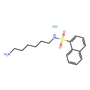 N-(6-aminohexyl)-1-naphthalenesulfonamide hydrochloride structure