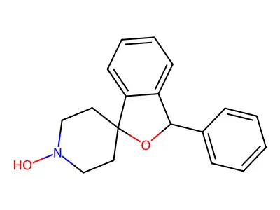Spiro(isobenzofuran-1(3H),4'-piperidine), 1'-hydroxy-3-phenyl- structure