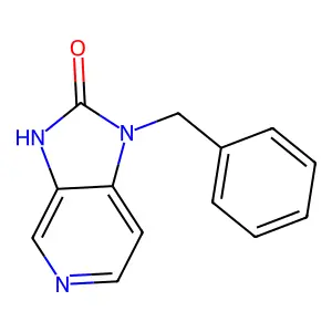 1,3-Dihydro-1-(phenylmethyl)-2H-imidazo(4,5-c)pyridin-2-one structure