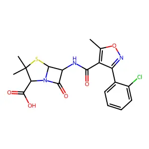 氯噻青黴素 structure