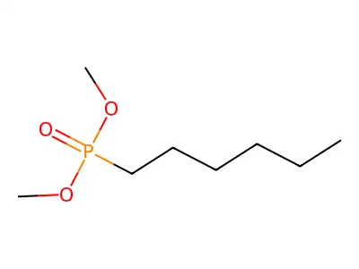 Dimethyl hexylphosphonate structure