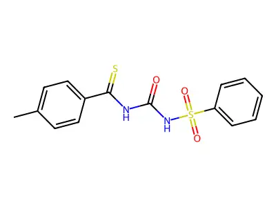 N-[(Benzenesulfonyl)carbamoyl]-4-methylbenzene-1-carbothioamide structure
