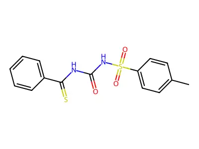 N-[(4-Methylbenzene-1-sulfonyl)carbamoyl]benzenecarbothioamide structure