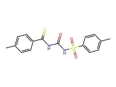 1-(4-Methylbenzenecarbothioyl)-3-(4-methylphenyl)sulfonylurea structure