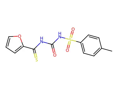 N-[(4-Methylbenzene-1-sulfonyl)carbamoyl]furan-2-carbothioamide structure