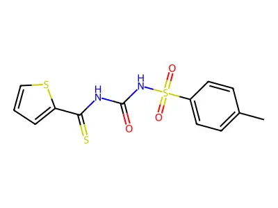 1-(4-Methylphenyl)sulfonyl-3-(thiophene-2-carbothioyl)urea structure